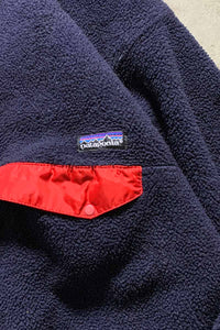 MADE IN USA 80'S SNAP-T FLEECE JACKET / NAVY [SIZE: XL USED]