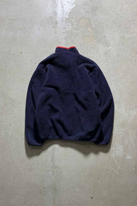 MADE IN USA 80'S SNAP-T FLEECE JACKET / NAVY [SIZE: XL USED]