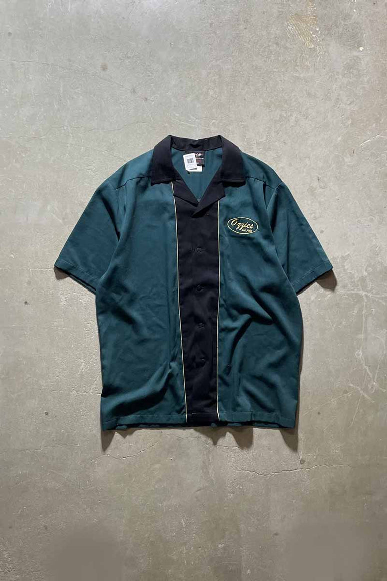 S/S BOWLING SHIRT/  GREEN [SIZE:L USED]