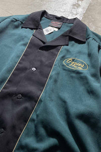 S/S BOWLING SHIRT/  GREEN [SIZE:L USED]