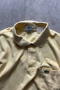 90'S POLO SHIRT / YELLOW [SIZE: L USED]
