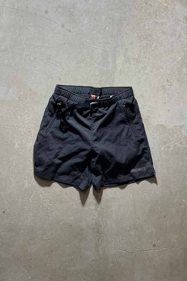 Y2K EARLY 00'S SHORT PANTS / BLACK [SIZE: M USED]