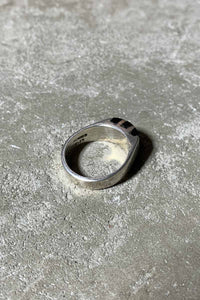 MADE IN MEXICO 925 SILVER RING W/ONYX [SIZE: 21号相当 USED]