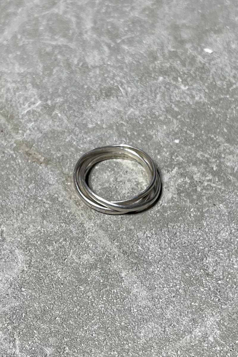 925 SILVER 3 RINGS [SIZE: 13.5号相当 USED]