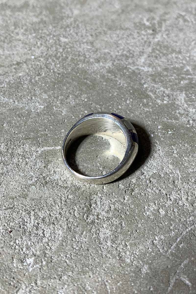 925 SILVER RING W/STONE [SIZE: 16号相当 USED]