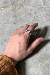 925 SILVER RING W/STONE [SIZE: 16号相当 USED]