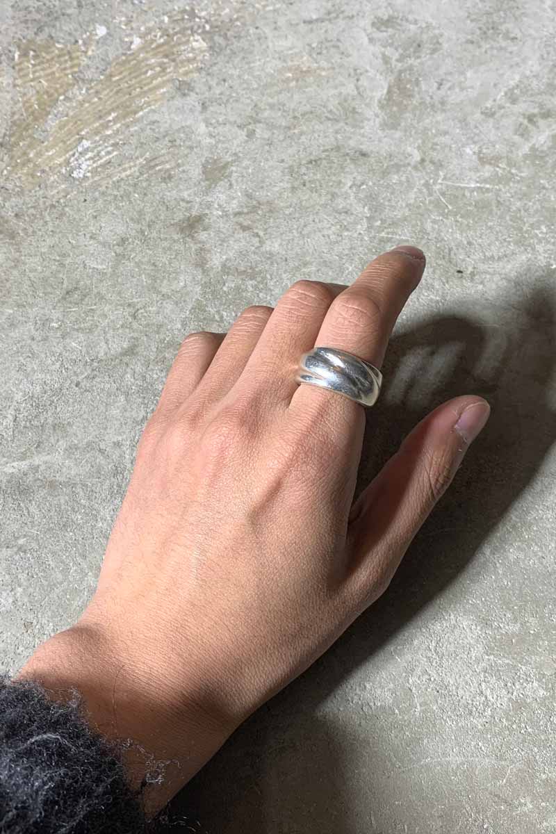 925 SILVER RING [SIZE: 15号相当 USED]