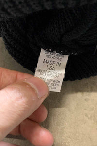 MADE IN USA ACRYLIC WATCH KNIT CAP / BLACK [NEW]