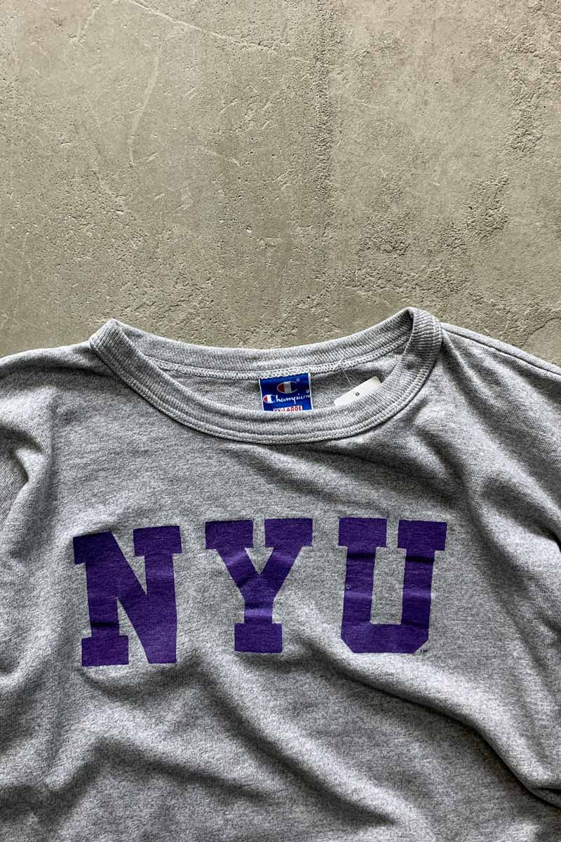 CHAMPION | MADE IN USA 90'S S/S NYU PRINT COLLEGE T-SHIRT – STOCK