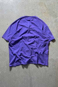 90'S S/S SOLUTIONS PRINT T-SHIRT / PURPLE [SIZE: XL USED]