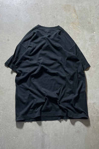 MADE IN USA 92'S GETTING UP THERE MESSAGE T-SHIRT / BLACK [SIZE: XL USED]