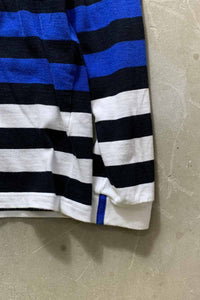 L/S BORDER RUGBY SHIRT / MULTI [SIZE: L USED]