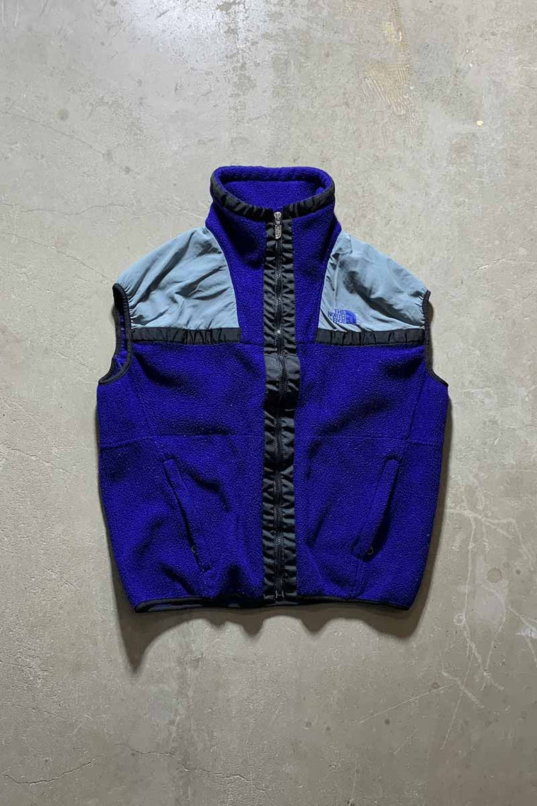 MADE IN USA 90'S FLEECE VEST / BLUE [SIZE: L USED]