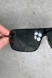 MADE IN ITALY 12'S SPS55O SPS/55O SHIELD SUNGLASSES / BLACK [SIZE: ONE SIZE USED]