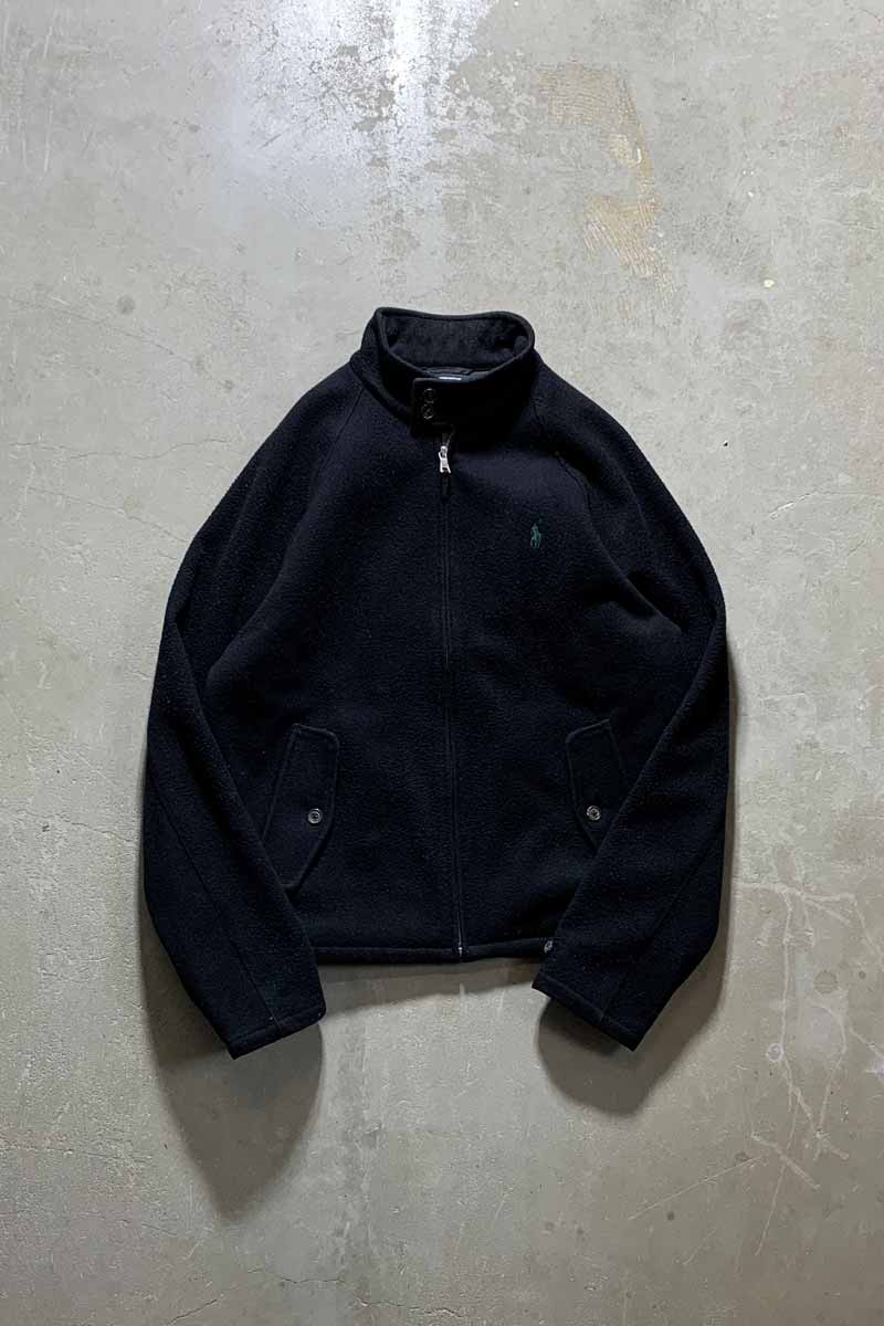 90s Polo by RalphLauren ウール ハリントンジャケット 黒 90's “Polo by Ralph Lauren” WOOL HARRINGTON JACKET G9 SIZE M