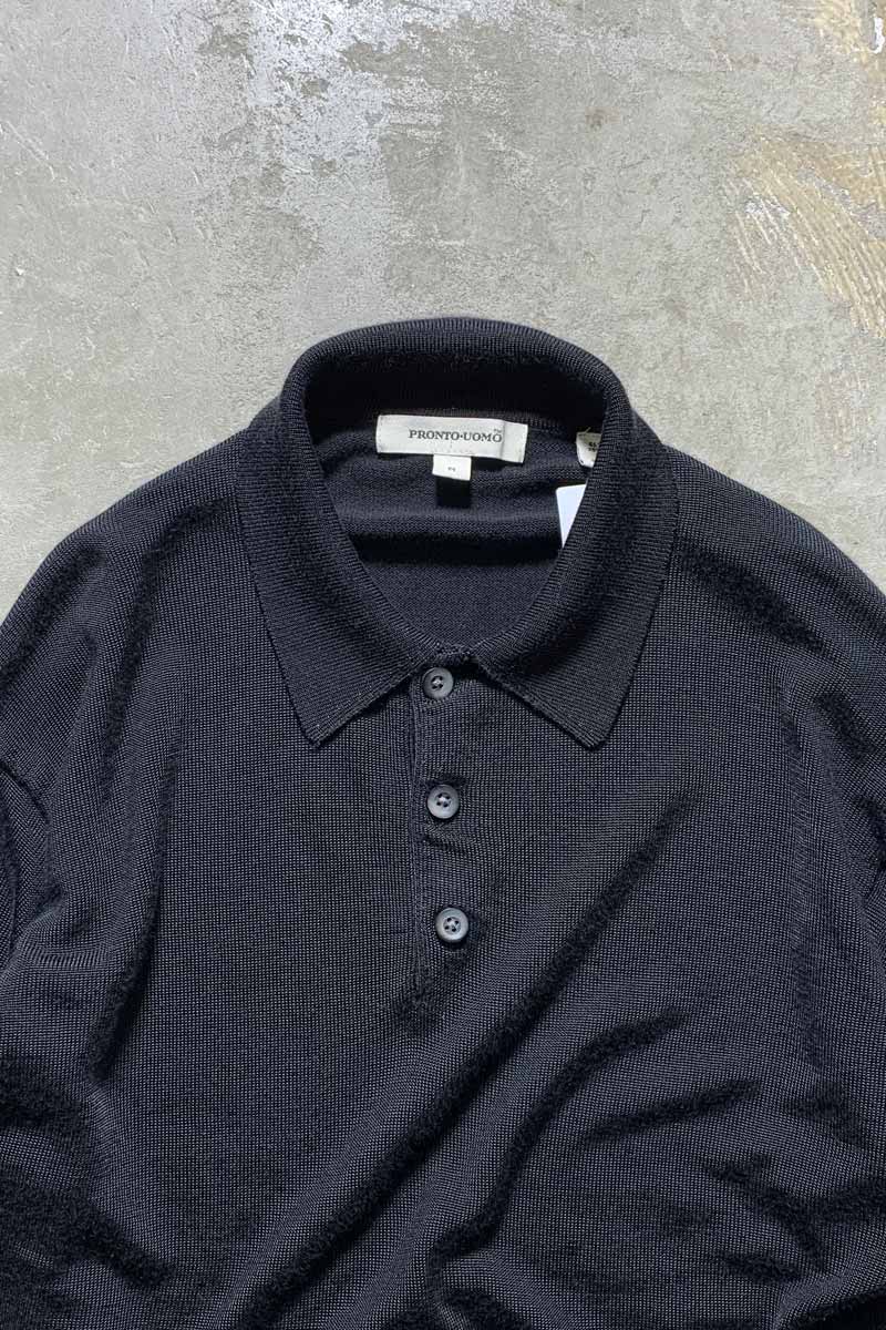 PRONTO-UOMO | RAYON COTTON KNIT POLO SHIRT – STOCK ORIGINALS