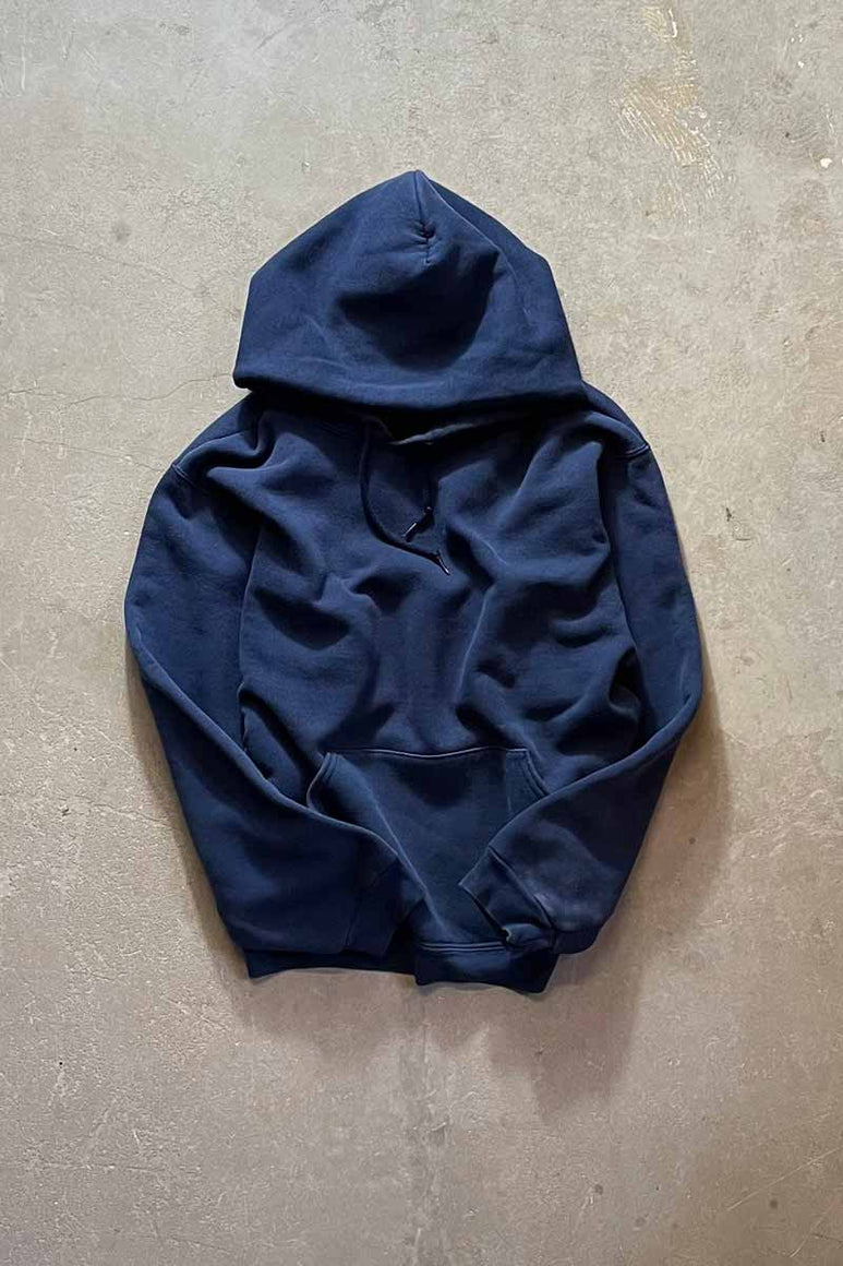 Y2K EARLY 00'S PULLOVER SWEAT HOODIE / NAVY [SIZE:M USED]