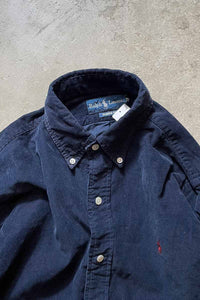 90'S L/S CLASSIC FIT CORDUROY SHIRT / NAVY [SIZE:S USED]