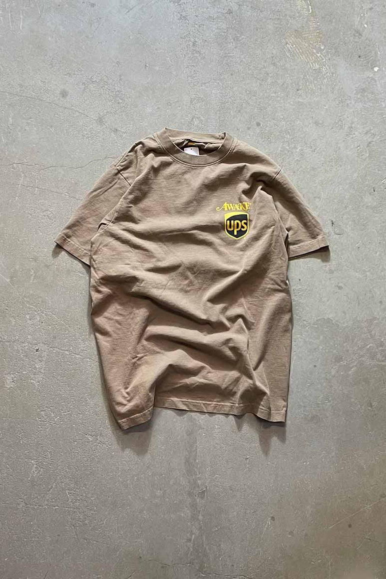 22'S ONE POINT LOGO T-SHIRT / BROWN [SIZE: S USED]