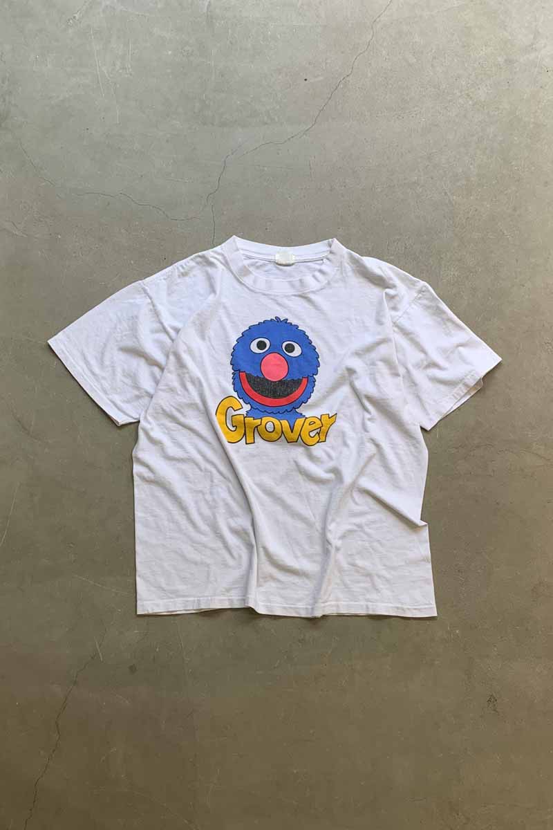 SESAME STREET | MADE IN USA 90'S GROVER PRINT CHARACTER T-SHIRT 