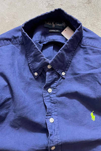 90'S S/S CLASSIC FIT SHIRT / NAVY [SIZE:XL USED]