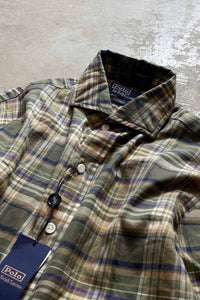 L/S CHECK SHIRT / OLIVE [SIZE:S DEADSTOCK/NOS]