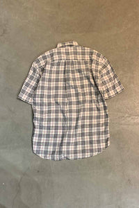 MADE IN ITALY S S/S NOVA CHECK SHIRT / BEIGE [SIZE: M USED]
