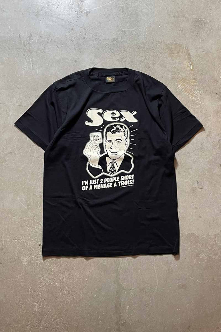90'S SEX EROTIC T-SHIRT / BLACK [SIZE: L DEADSTOCK/NOS]