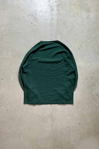 ONE POINT L/S THERMAL TEE SHIRT / GREEN [SIZE: L USED]