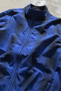 Y2K EARLY 00'S CLASSIC GEAR ZIP UP CHECK JACKET / BLUE [SIZE: L DEADSTOCK/NOS ]