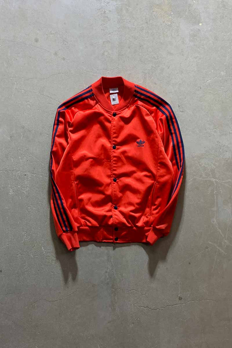 70'S SNAP BOTTON TRACK JACKET / RED [SIZE: L USED]