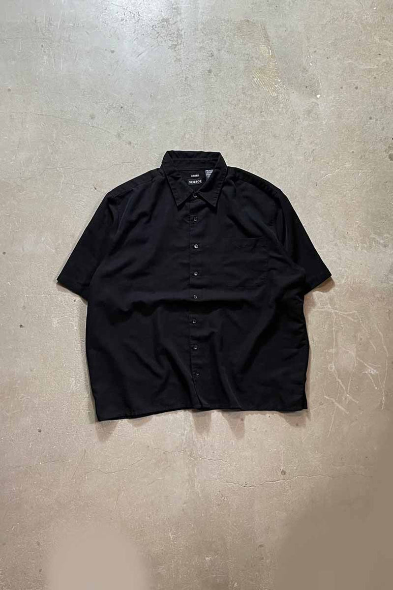 S/S VIGAN SUEDE SHIRT / BLACK [SIZE:2XL USED]
