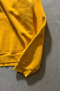 Y2K EARLY 00'S LOGO PRINT SWEAT HOODIE / YELLOW [SIZE: L USED]