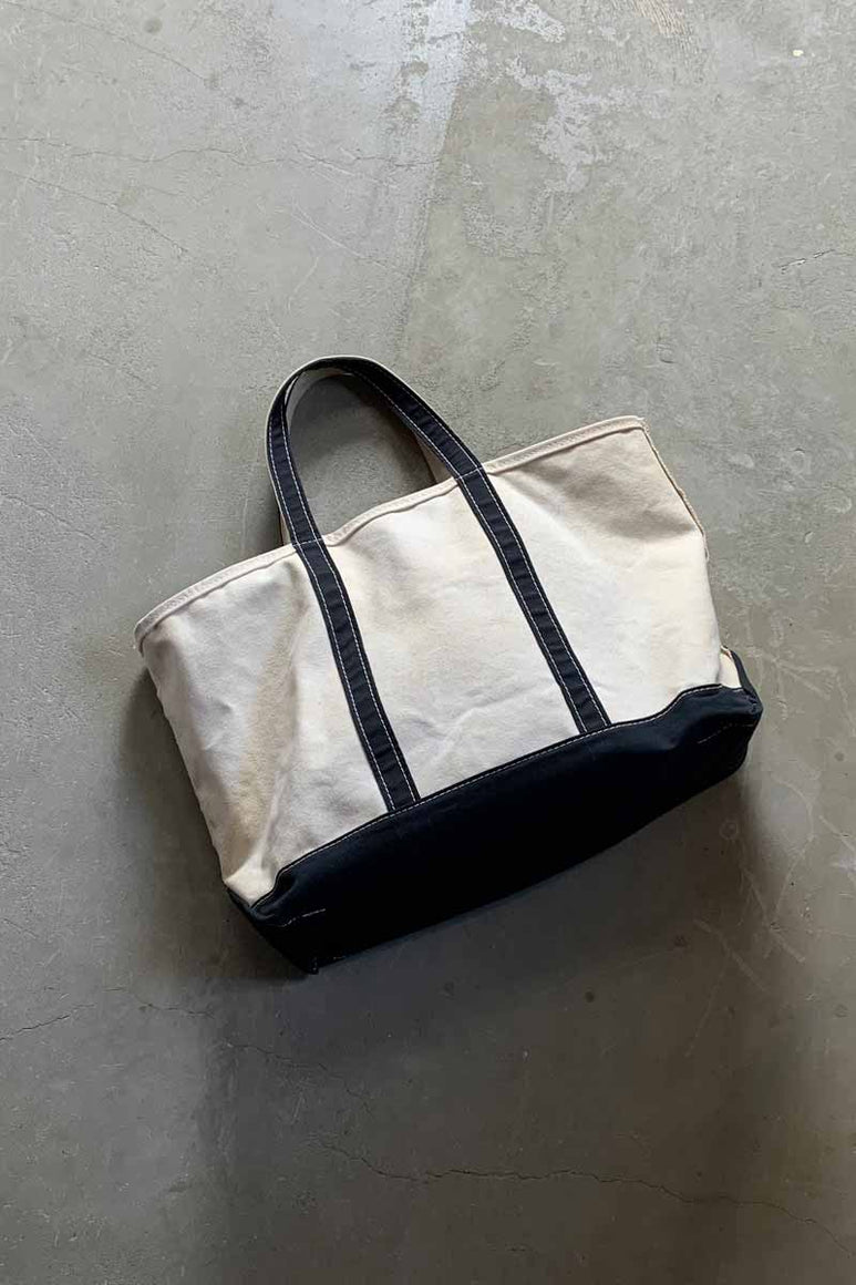 MADE IN USA 90'S TOTE BAG / WHITE / NAVY [SIZE: ONE SIZE USED]