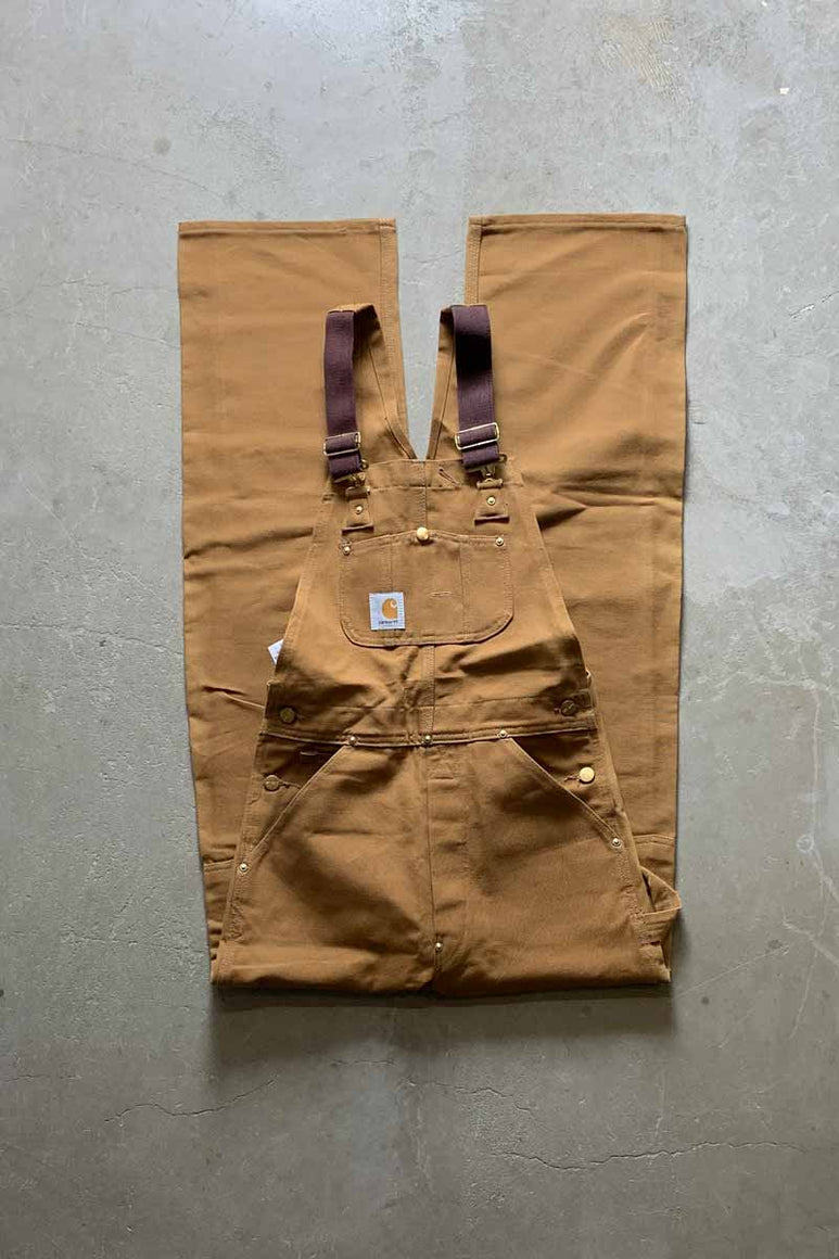 MADE IN USA 90'S OVERALL / CAMEL [SIZE: W28L34 DEADSTOCK/NOS]