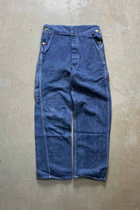 MADE IN USA 80'S DENIM OVERALL / LIGHT INDIGO [SIZE: W32L32 USED]