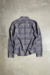 MADE IN TURKEY B.D CHECK SHIRT / CHARCOAL [SIZE: M USED]