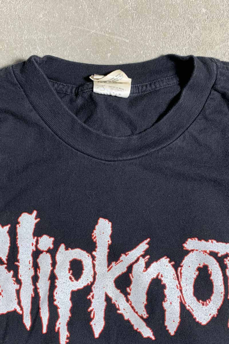 MADE IN USA 01'S S/S SLIPKNOT PEOPLE=SHIT PRINT BAND T-SHIRT / BLACK [SIZE:  L USED]