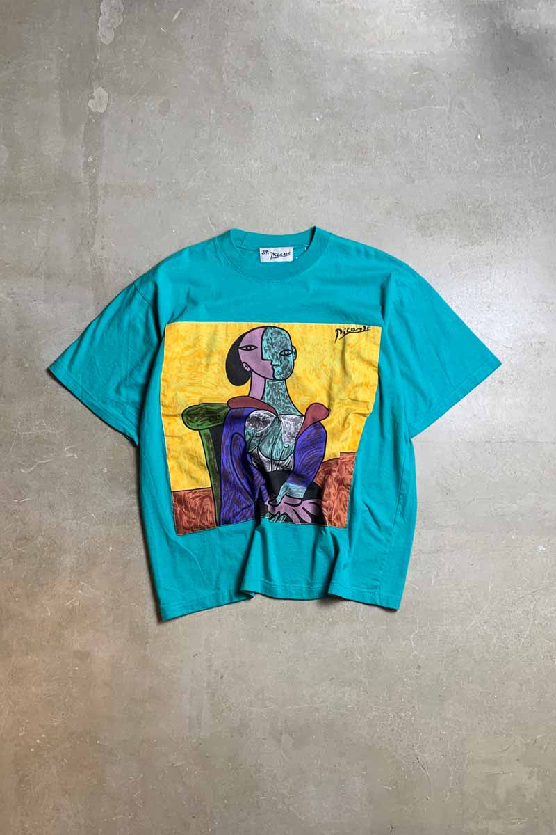 90s picasso print T-shirt