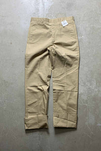 MADE IN USA 80'S CHINO PANTS / BEIGE [SIZE: 34 DEADSTOCK/NOS]