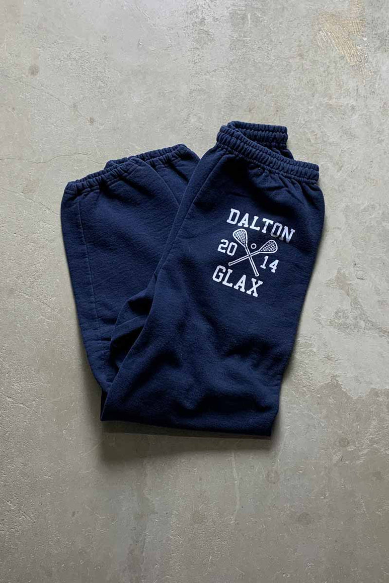 DALTON GLAX PRINT SWEAT PANTS / NAVY [SIZE: M USED]