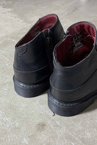 SIDE-ZIP LEATHER BOOTS / BLACK [SIZE: US7.0(25.0cm相当) USED]
