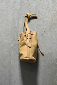 MADE IN USA 90'S MEDIUM LEATHER SHOULDER BAG / CAMEL [SIZE: ONE SIZE USED]