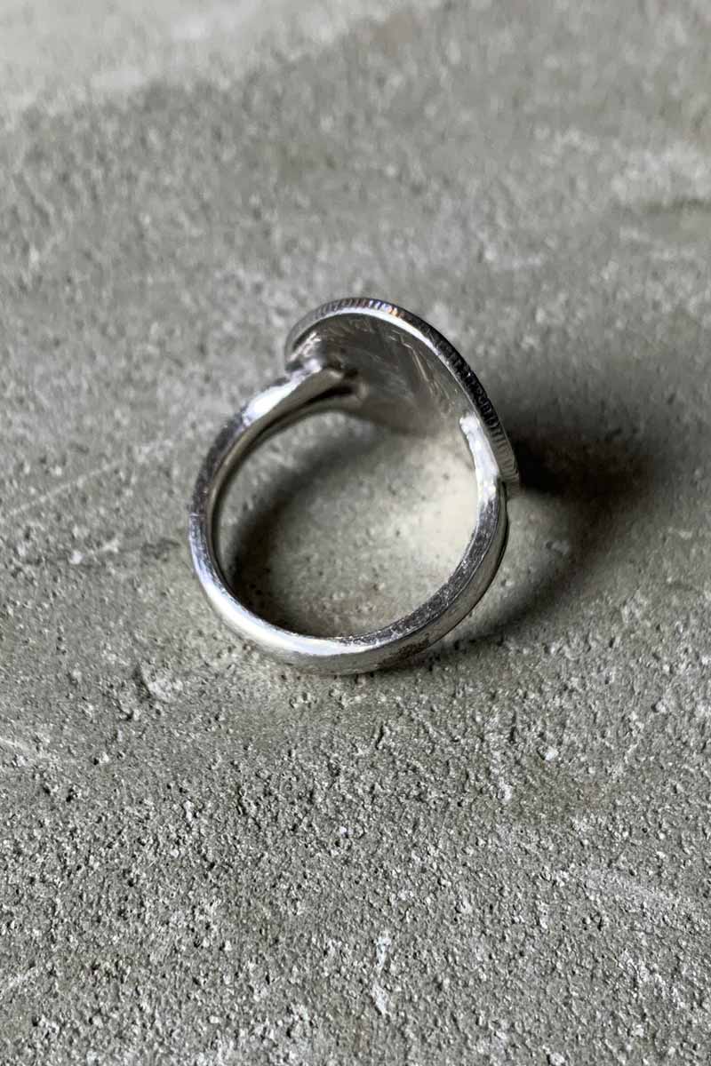 VINTAGE SILVER JEWELRY | 1945'S VINTAGE ONE DIME COIN RING – STOCK