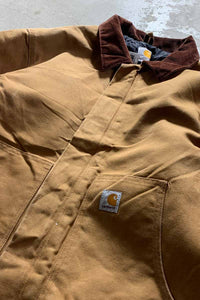 MADE IN MEXICO 90-00'S DUCK TRADITIONAL JACKET W/QUILTING LINER / BEIGE [SIZE: L USED]