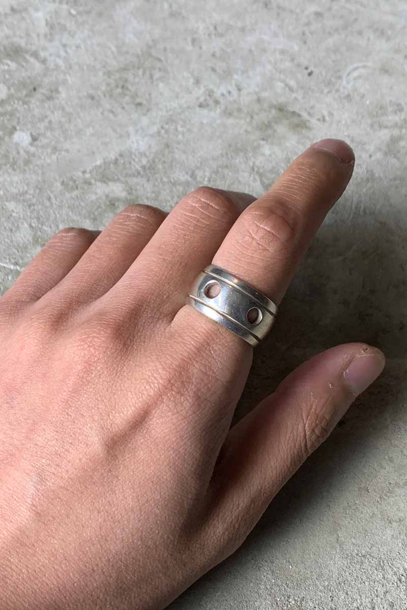 925 SILVER RING [SIZE: 17号相当 USED]