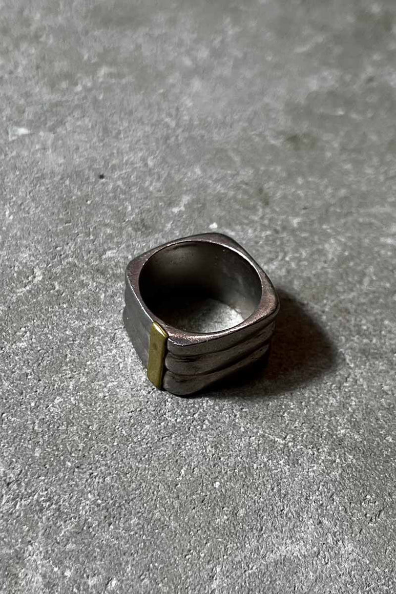 MADE IN MEXICO 925 SILVER / GOLD RING [SIZE: 13号 USED]