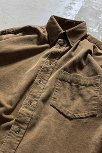 90'S B.D L/S CORDUROY SHIRT / BROWN [SIZE: M USED]