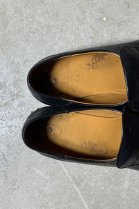MADE IN ITALY HORSE BIT LEATHER LOAFERS / BLACK[SIZE: US8.5 (26.5cm相当) USED]