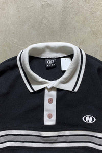 MADE IN USA 90'S S/S POLO SHIRT / BLACK [SIZE: M USED]